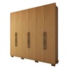 Guarda-Roupa Casal Arezzo 6 Portas 3 Gavetas Cinamomo - Panorama Móveis