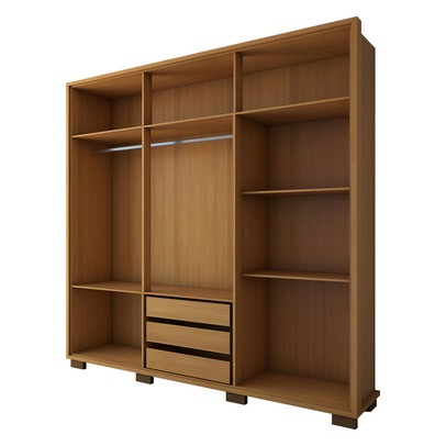 Guarda-Roupa Casal Arezzo 6 Portas 3 Gavetas Cinamomo - Panorama Móveis