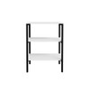 Estante para Livros Slim 2 Prateleiras Preto/Branco - Art Panta
