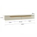 Rack para TV Até 55 Polegadas Suspenso Uno Off White/Cedro - Olivar Móveis