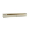 Rack para TV Até 55 Polegadas Suspenso Uno Off White/Cedro - Olivar Móveis