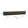 Rack para TV Até 55 Polegadas Suspenso Uno Off White/Preto - Olivar Móveis
