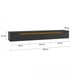 Rack para TV Até 55 Polegadas Suspenso Uno Off White/Preto - Olivar Móveis