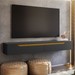 Rack para TV Até 55 Polegadas Suspenso Uno Off White/Preto - Olivar Móveis