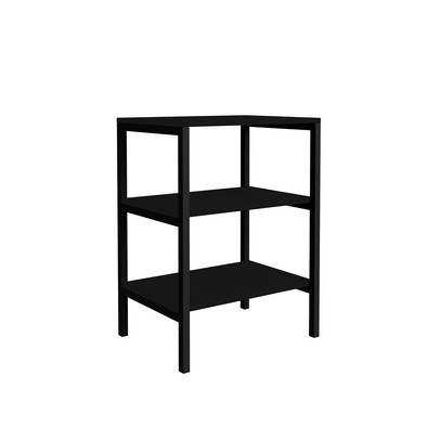 Estante para Livros Slim 2 Prateleiras Preto - Art Panta