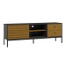 Rack para TV Até 60 Polegadas Industrial Dior Preto/Cedro - Olivar Móveis