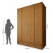 Guarda-Roupa Solteiro Urbano 4 Portas 5 Gavetas 100% Mdf Cedro- Josandro