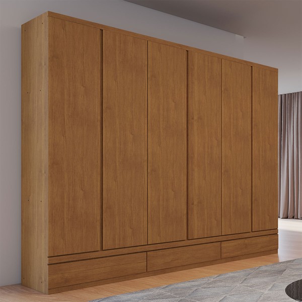Guarda-Roupa Casal Urbano 6 Portas 9 Gavetas Cedro - Josandro