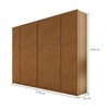 Guarda-Roupa Casal Santorini 6 Portas 6 Gavetas 100% Mdf Cedro - Josandro