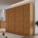 Guarda-Roupa Casal Santorini 6 Portas 6 Gavetas 100% Mdf Cedro - Josandro