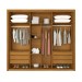 Guarda-Roupa Casal Santorini 6 Portas 6 Gavetas 100% Mdf Cedro - Josandro