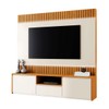 Estante para TV Até 58 Polegadas Boreal 3 Gavetas com Led Naturalle/Off White - Mavaular