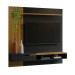 Painel para TV Até 65 Polegadas Decor Frizz 1 Gaveta Preto/Cedro - Olivar Móveis