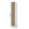 Guarda-Roupa Solteiro Modulado Seletto 40 Cm 1 Porta Areia/Jequitibá - Henn