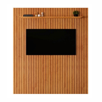 Painel para TV Até 58 Polegadas Paris 1 Prateleira Ripado 13668.110 Naturalle - Mavaular