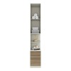Guarda-Roupa Solteiro Modulado Seletto 1 Porta 3 Gavetas Areia/Jequitibá - Henn