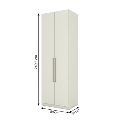 Guarda-Roupa Solteiro Modulado Seletto 2 Portas 3 Gavetas Seletto Areia - Henn