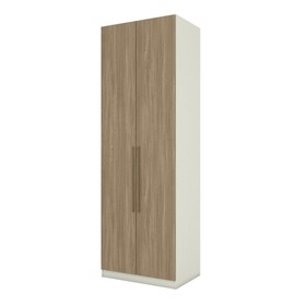 Guarda-Roupa Solteiro Modulado Seletto 2 Portas 3 Gavetas Seletto Areia/Jequitibá - Henn