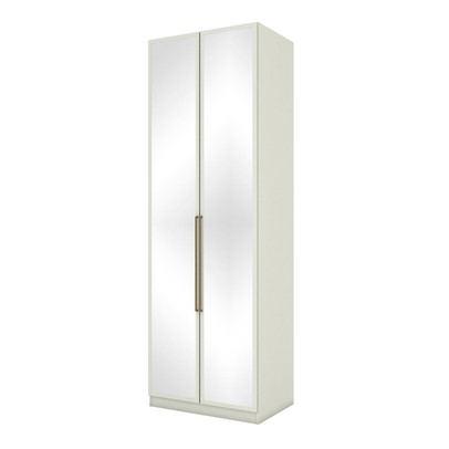 Guarda-Roupa Solteiro Modulado Seletto 2 Portas 3 Gavetas com Espelho Areia - Henn