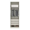 Guarda-Roupa Solteiro Modulado Seletto 2 Portas 3 Gavetas com Espelho Areia - Henn