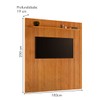Painel para TV Até 75 Polegadas Paris Ripado 1 Prateleira 13679 Naturalle - Mavaular