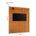 Painel para TV Até 75 Polegadas Paris Ripado 1 Prateleira 13679 Naturalle - Mavaular
