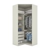 Guarda-Roupa Solteiro Modulado Seletto 2 Portas 3 Gavetas Areia/Jequitibá - Henn