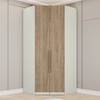 Guarda-Roupa Solteiro Modulado Seletto 2 Portas 3 Gavetas Areia/Jequitibá - Henn