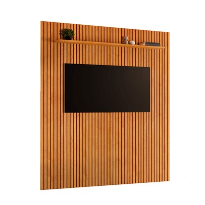 Painel para TV Até 75 Polegadas Paris Ripado 1 Prateleira 13680.107 Naturalle - Mavaular