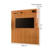 Painel para TV Até 75 Polegadas Paris Ripado 1 Prateleira com Led 13680.108 Naturalle - Mavaular