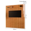 Painel para TV Até 75 Polegadas Paris Ripado 1 Prateleira com Led 13678 Naturalle - Mavaular