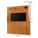 Painel para TV Até 75 Polegadas Paris Ripado 1 Prateleira com Led 13678 Naturalle - Mavaular