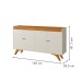Balcão Buffet Madrid 4 Portas 11352 Off White/Naturalle - Mavaular