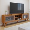 Rack para TV Até 75 Polegadas Reflecta 2 Portas Naturalle - Mavaular