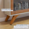 Rack para TV Até 75 Polegadas Reflecta 2 Portas Off White/Naturalle - Mavaular