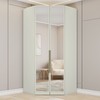 Guarda-Roupa Solteiro Modulado Seletto 2 Portas com Espelho Areia - Henn