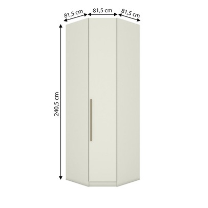 Guarda-Roupa Solteiro Modulado Predileto 1 Porta Areia - Henn