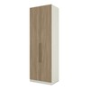 Guarda-Roupa Solteiro Modulado Seletto 2 Portas Flex Areia/Jequitibá - Henn
