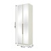 Guarda-Roupa Solteiro Modulado Predileto 2 Portas com Espelho Flex Areia - Henn