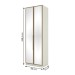 Guarda-Roupa Solteiro Modulado Predileto 2 Portas com Espelho Flex Areia/Jequitibá - Henn