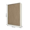 Guarda-Roupa Solteiro Modulado Seletto 2 Portas Areia/Jequitibá - Henn