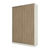 Guarda-Roupa Solteiro Modulado Seletto 2 Portas Areia/Jequitibá - Henn