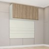 Armário Aéreo para Quarto Ponte Seletto 4 Portas Areia/Jequitibá - Henn