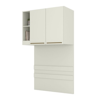 Armário Aéreo para Quarto Ponte Seletto 2 Portas Areia - Henn