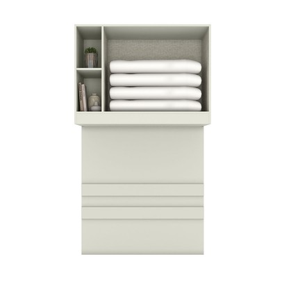 Armário Aéreo para Quarto Ponte Seletto 2 Portas Areia/Jequitibá - Henn