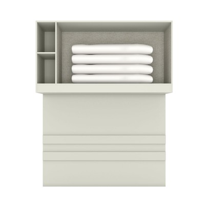 Armário Aéreo para Quarto Seletto 3 Portas 2 Nichos Areia/Jequitibá - Henn