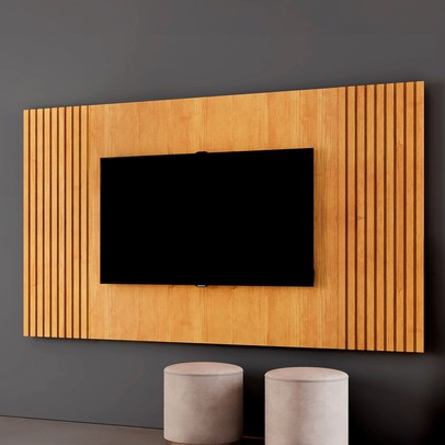 Painel para TV Até 65 Polegadas Piazza Ripado Naturalle - Mavaular