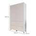 Armário de Cozinha Rainha 4 Portas 4 Gavetas 100% Mdf Branco - Nesher