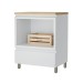 Balcão de Cozinha 70 Cm 1 Gaveta com Caixa Organizadora Branco/Nature - Nesher
