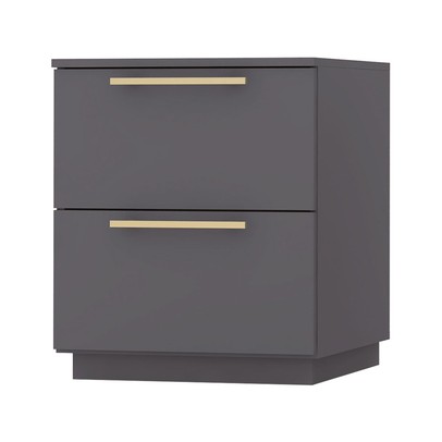 Mesa de Cabeceira Denver 2 Gavetas Alasca - Pnr Móveis